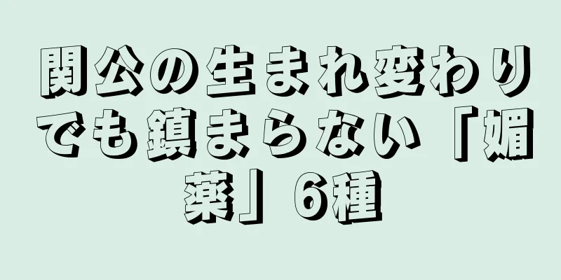 関公の生まれ変わりでも鎮まらない「媚薬」6種