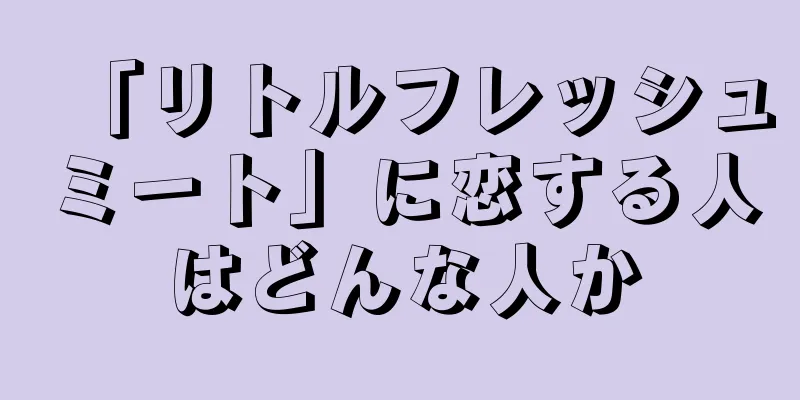 「リトルフレッシュミート」に恋する人はどんな人か