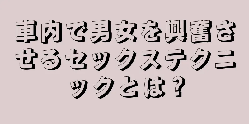 車内で男女を興奮させるセックステクニックとは？