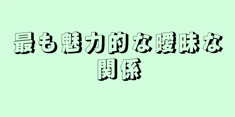最も魅力的な曖昧な関係