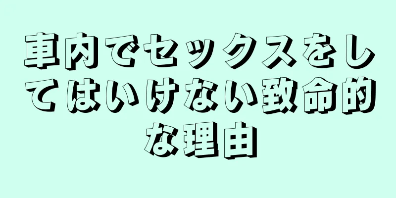 車内でセックスをしてはいけない致命的な理由