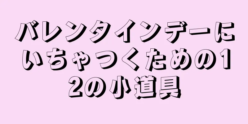 バレンタインデーにいちゃつくための12の小道具