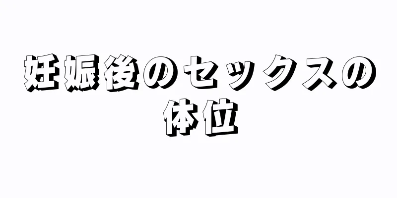 妊娠後のセックスの体位
