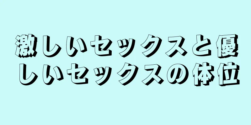 激しいセックスと優しいセックスの体位