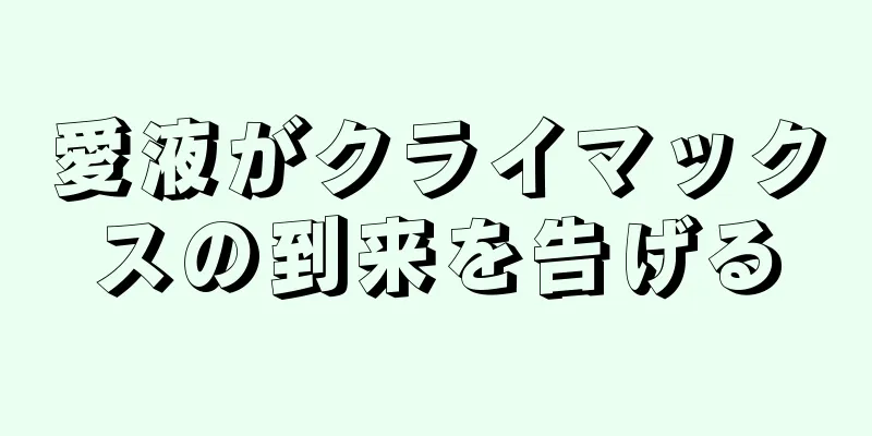 愛液がクライマックスの到来を告げる
