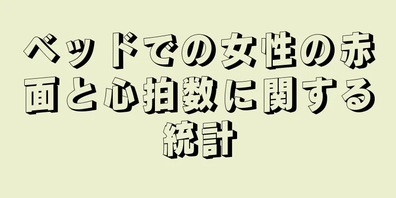 ベッドでの女性の赤面と心拍数に関する統計