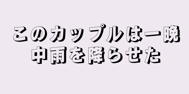 このカップルは一晩中雨を降らせた