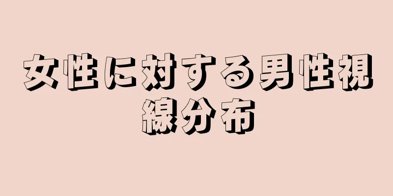 女性に対する男性視線分布