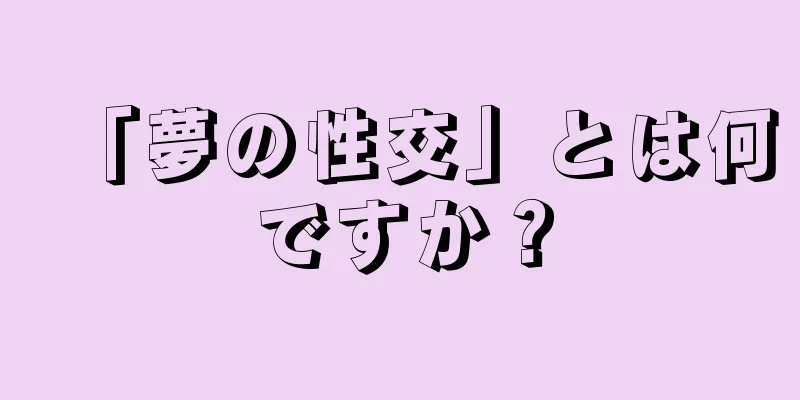 「夢の性交」とは何ですか？