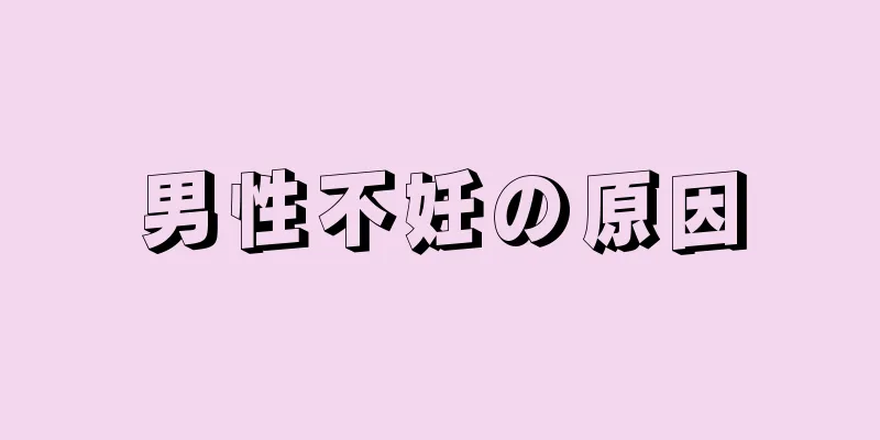 男性不妊の原因
