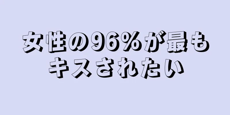 女性の96%が最もキスされたい