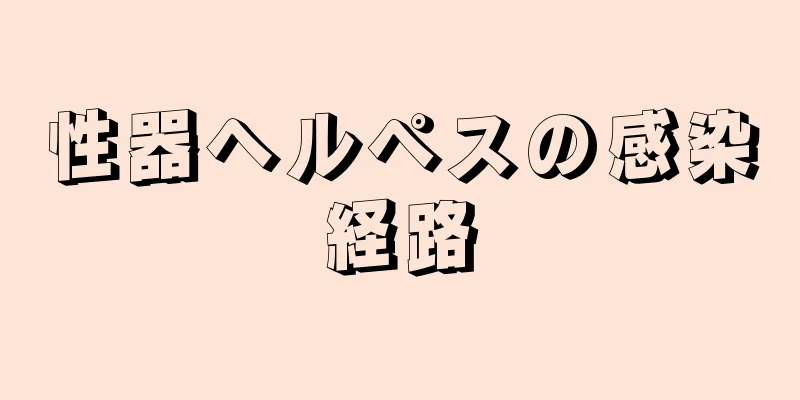 性器ヘルペスの感染経路