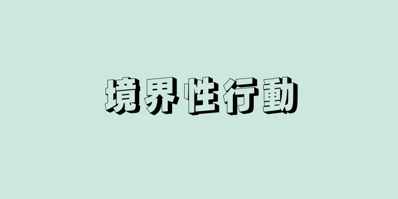 境界性行動